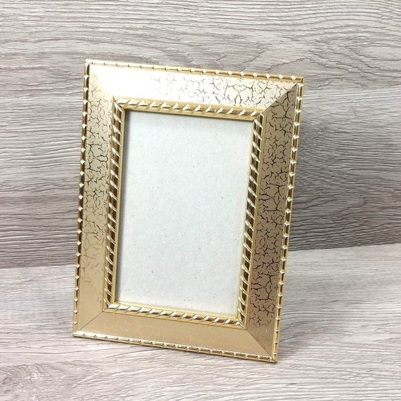 Photo Frame Ornate Gold-Tone Table Top Wall Mount Picture Display Home Décor - Picture 11 of 15
